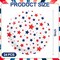 Patriotic Party Plates 9" 4th of July Party Paper Plates Americana Stars Disposable Party Supplies Veterans Day Election Day Veterans Decorative Dinner Plates (24, Patriotic)
